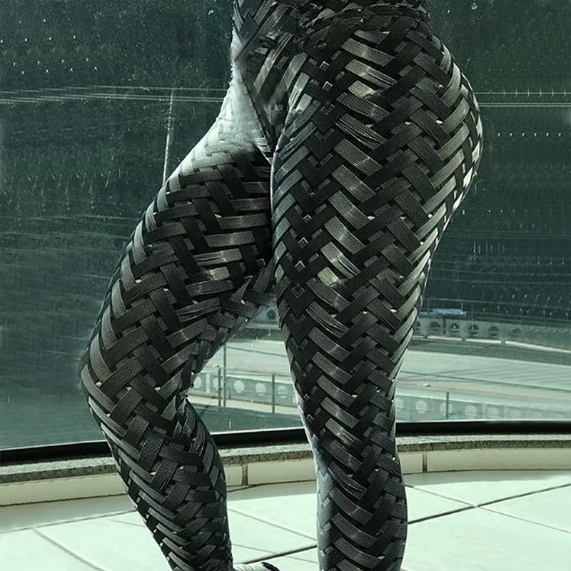 2018 Sexy Women High Elastic Fitness Sport Leggings Yoga Pants Slim Running Tights Sportswear Sports Pants Trousers Clothing