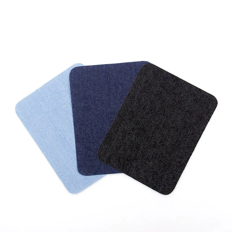 

Hot Sale 2PCS Square Jeans Patch Iron On Patches Repair Patchwork For Clothes Stickers Sewing Accessories