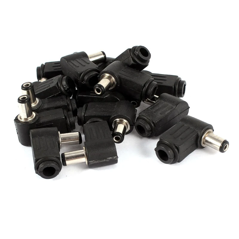 

15Pcs Right Angle 5.5mmx2.1mm Male Plug to DC Power Cable Connector #8