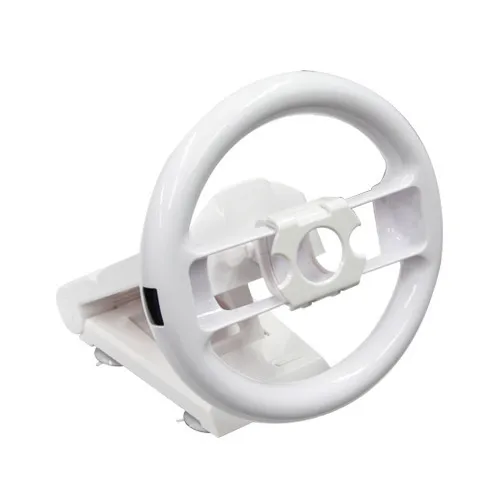 Белая многоугольная гоночная игра рулевая Подставка под колеса для консоль Nintendo Wii контроллер