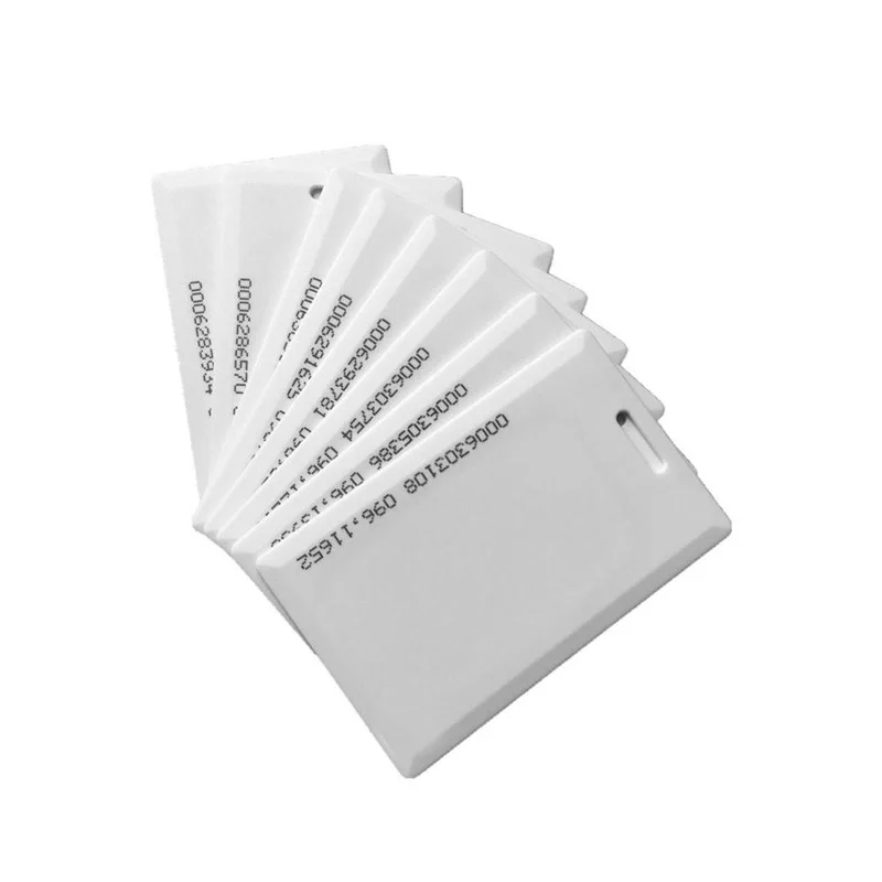 10 шт./партия записываемый пустой белый ПВХ RFID 125 кГц/13 56 МГц EM ID/IC толстая карта/Keytag