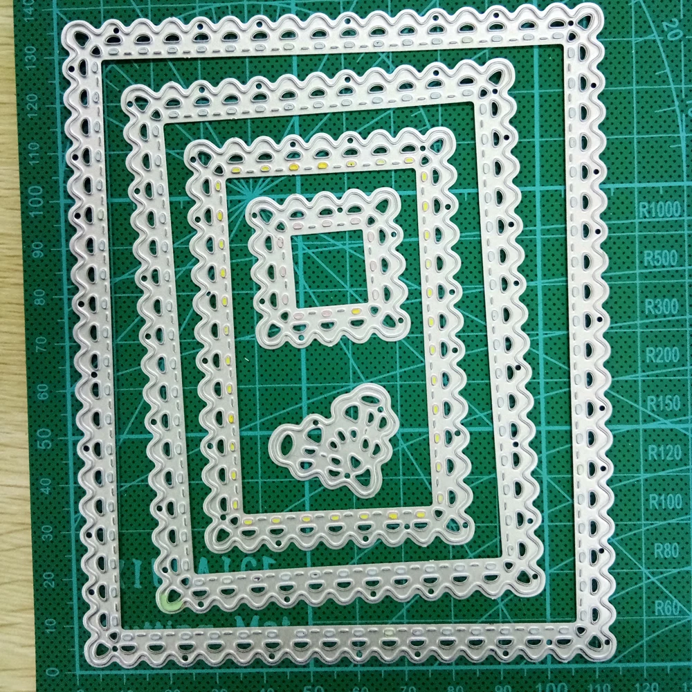 

Estel rectangle frame set metal dies cutting for scrapbooking card making new arrival embossing craft die template