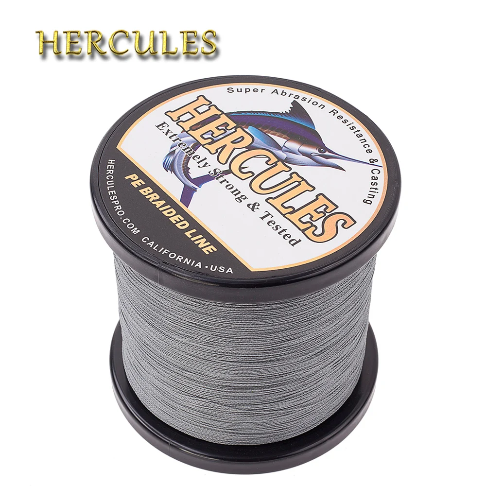 Hercules Wire Fishing Tackle Braided Fishing Line 4 Strands PE 100lb