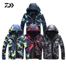 Одежда для рыбалки Daiwa, высокое качество, быстросохнущие тонкие камуфляжные куртки для рыбалки, Спортивная Мужская одежда для рыбалки, кемпинга