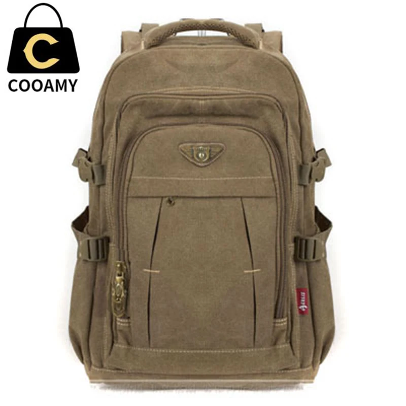Цена mochila, брезентовый рюкзак для ноутбука, на молнии, мужской, рюкзаки для переносного компьютера, сумки для путешествий mochila, военный стиль, мужс...