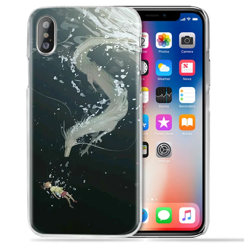 Чехол для iPhone 12 Mini XS Max XR X 11 11Pro 10 7 7S 8 6 6S Plus 5S SE 5 Жесткий ПК чехол телефона Studio Ghibli
