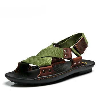 

Summer Sandals Men Nice New Fashion Designers Sandalias Hombre Beach Shoes Men Sandals Brand Leather Sandals For Men Zapatos