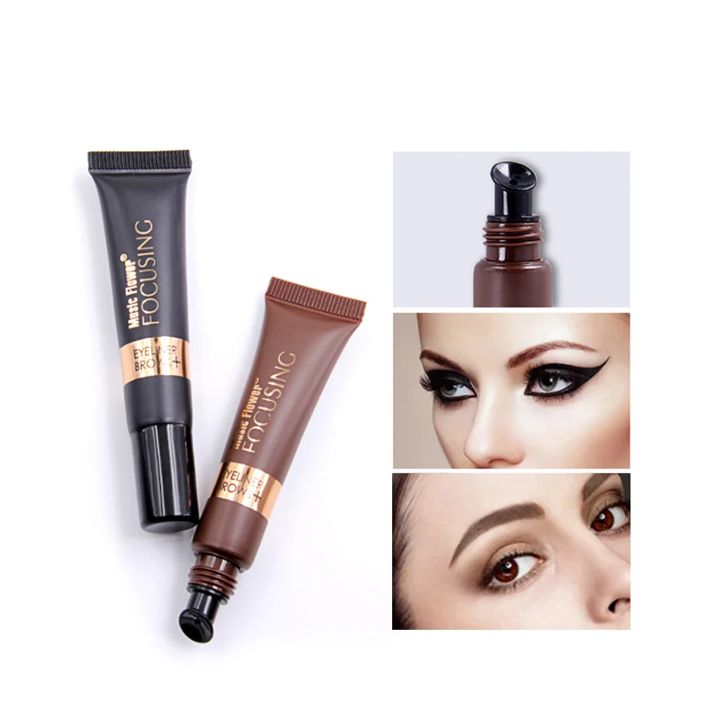 New Arrival 2PCS/Set Waterproof Eyeliner Gel Eye Makeup Cream Cosmetics