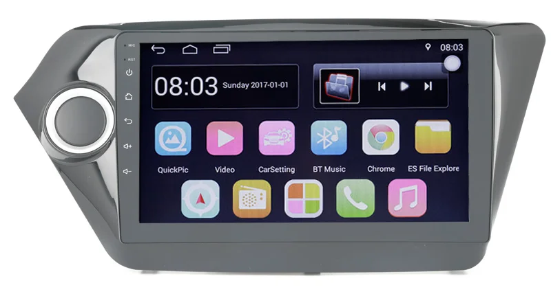 

9" Quad core 1024*600 HD screen Android 8.1 Car GPS radio Navigation for Kia K2 Rio Russia with 4G/Wifi, DVR OBD 1080P