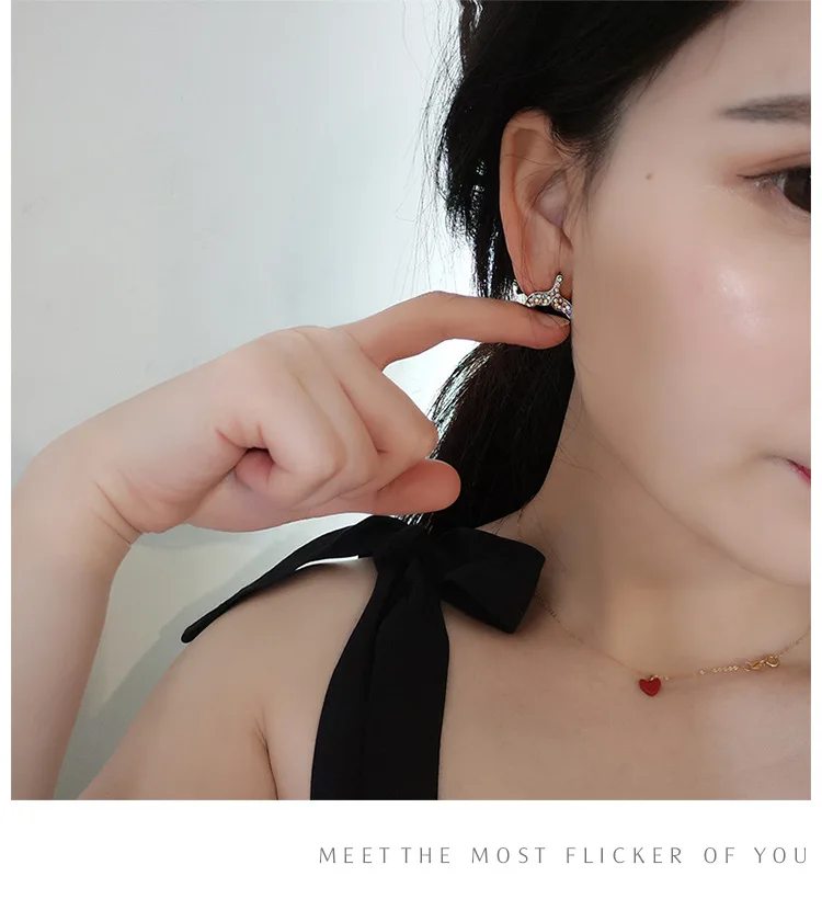 

Metal Earrings Fish Earrings Funny Cute Small Animal Tail Zinc Alloy Simple Minimalist Rhinestone Gold Silver Trendy jewelry