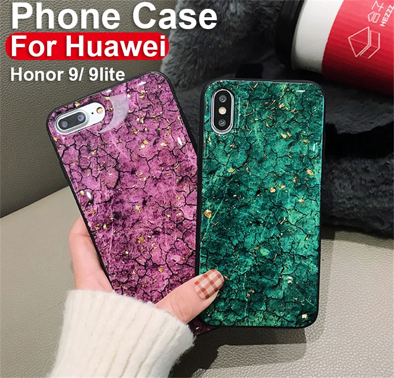 Блестящий Мраморный чехол для телефона huawei honor 9 lite copue light мягкий силиконовый из