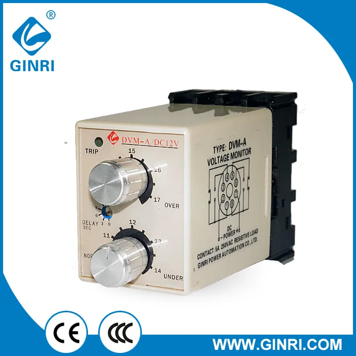 DVM A/36 DC 36V Protective Adjustable Over/Under Voltage Monitoring