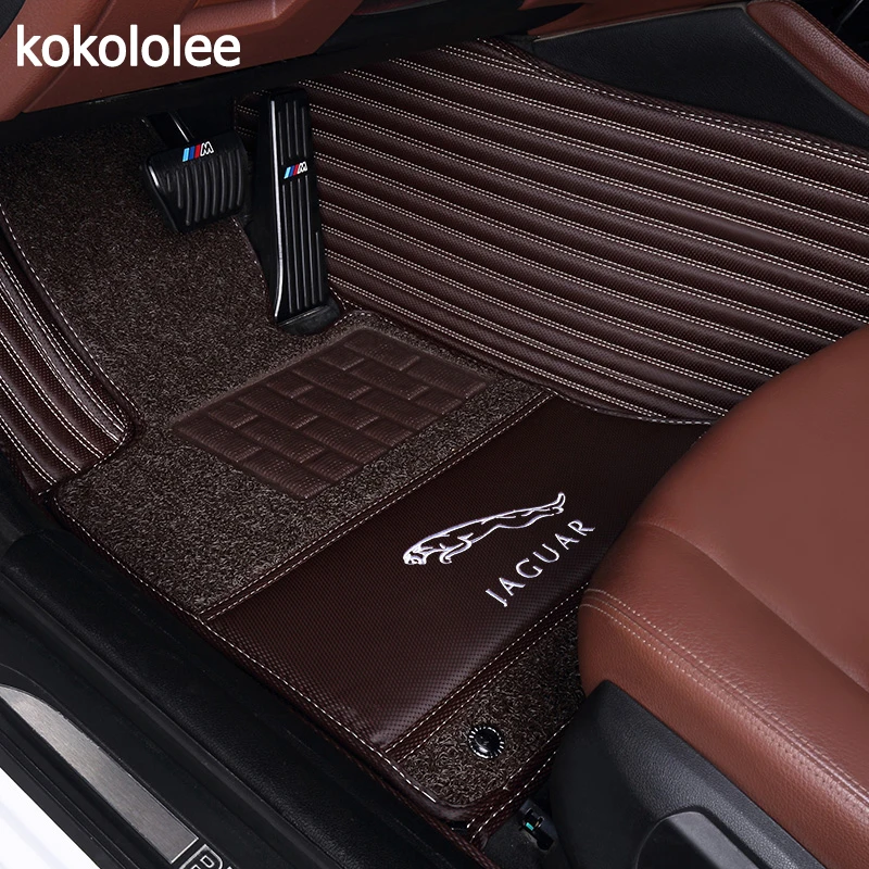 

kokololee Custom car floor mat for Jaguar XF XE XJL XJ6 XJ6L F-PACE F-TYPE brand firm soft auto accessories car-styling car mats