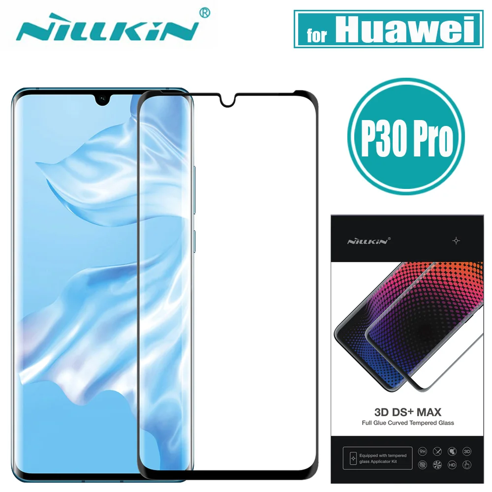 Nillkin huawei P30 Pro Защитное стекло для экрана 3D DS+ MAX полное покрытие 9D Edge Защитное стекло для huawei P30 Pro закаленное