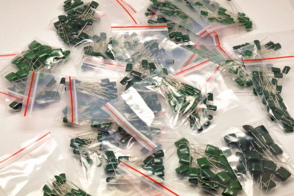 

1000V Mylar Film Capacitor assorted Kit 3A102J~3A103J 1nF~10nF 12value x 10pcs