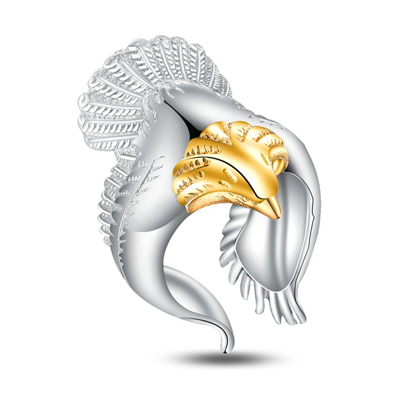 XIYANIKE Золотой орел властная личность кольцо 925 стерлингового серебра для мужчин или женщин обручальное кольцо мода ювелирные изделия rs2305 - Цвет основного камня: gold