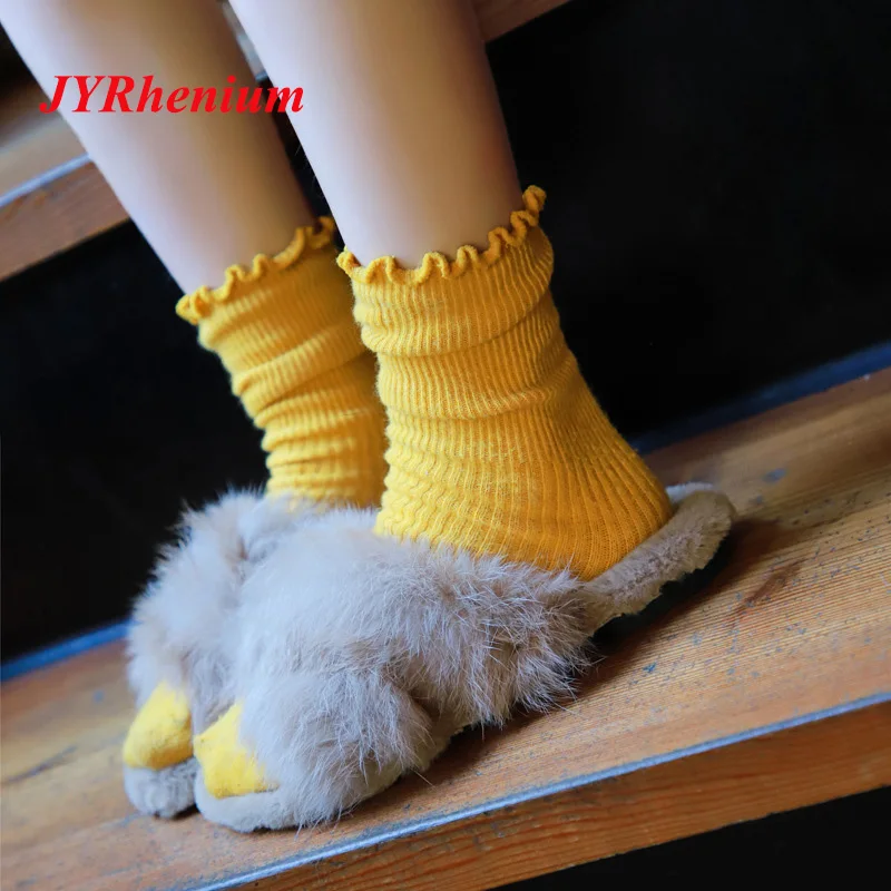 

2018 Winter Warm Home Slippers Children Warm Soft Plush Girls Boys Slippers 1 to 6 Years Kids Shoes Indoor Slippers Baby Shoes