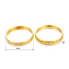 Ethlyn 2pcs/lot  Chinese Yellow Gold Color Openable Bracelets Bangles Girls Small Size birthday New Year Gifts  B153 3