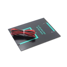 12V2W солнечная панель+ 1 м красная и черная линия DIY технология изготовление модели солнечной панели s