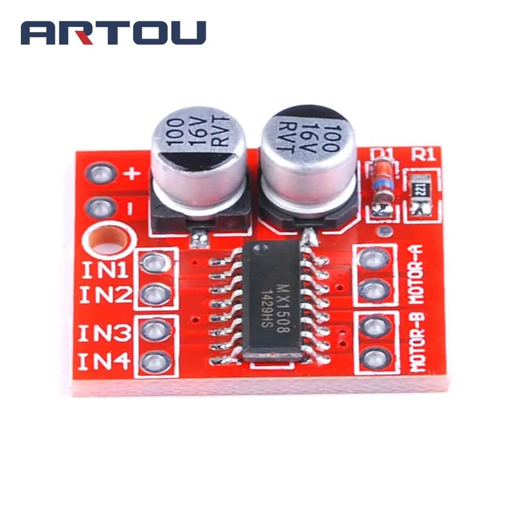 

1pcs 1.5A 2-way DC Motor Driver Module PWM Speed Dual H-Bridge Stepper L298N