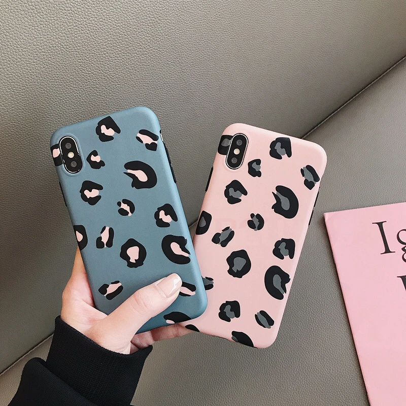 Fashion Colorful Leopard Print Phone Case For iphone XS Max XR X Case For iphone 6 6s 7 8 plus Back Cover Luxury Soft Cases Capa