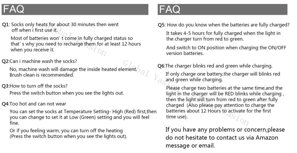 heated socks manual 3
