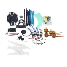 Комплект для 4-осевого летательного аппарата дрона-квадрокоптера с дистанционным управлением 500 мм многомоторный двигатель воздуха Рама 6 м gps APM2.8 полета Управление без передатчика Батарея F08151-K