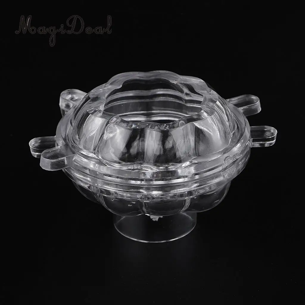 3D Pumpkin Shaped Plastic Clear Candle Making Mould Soap Mold for DIY Candle Making Halloween Decoration Craft Mold