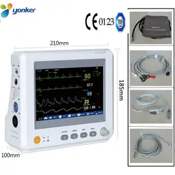 TUV & CE, отправка по DHL, аксессуары полностью, 7 inBlood pressure ICU модульный монитор пациента параметр NIBP, S