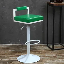 nightclub stool KTV bar chair green seat white footrest free shipping furniture shop retail wholesale