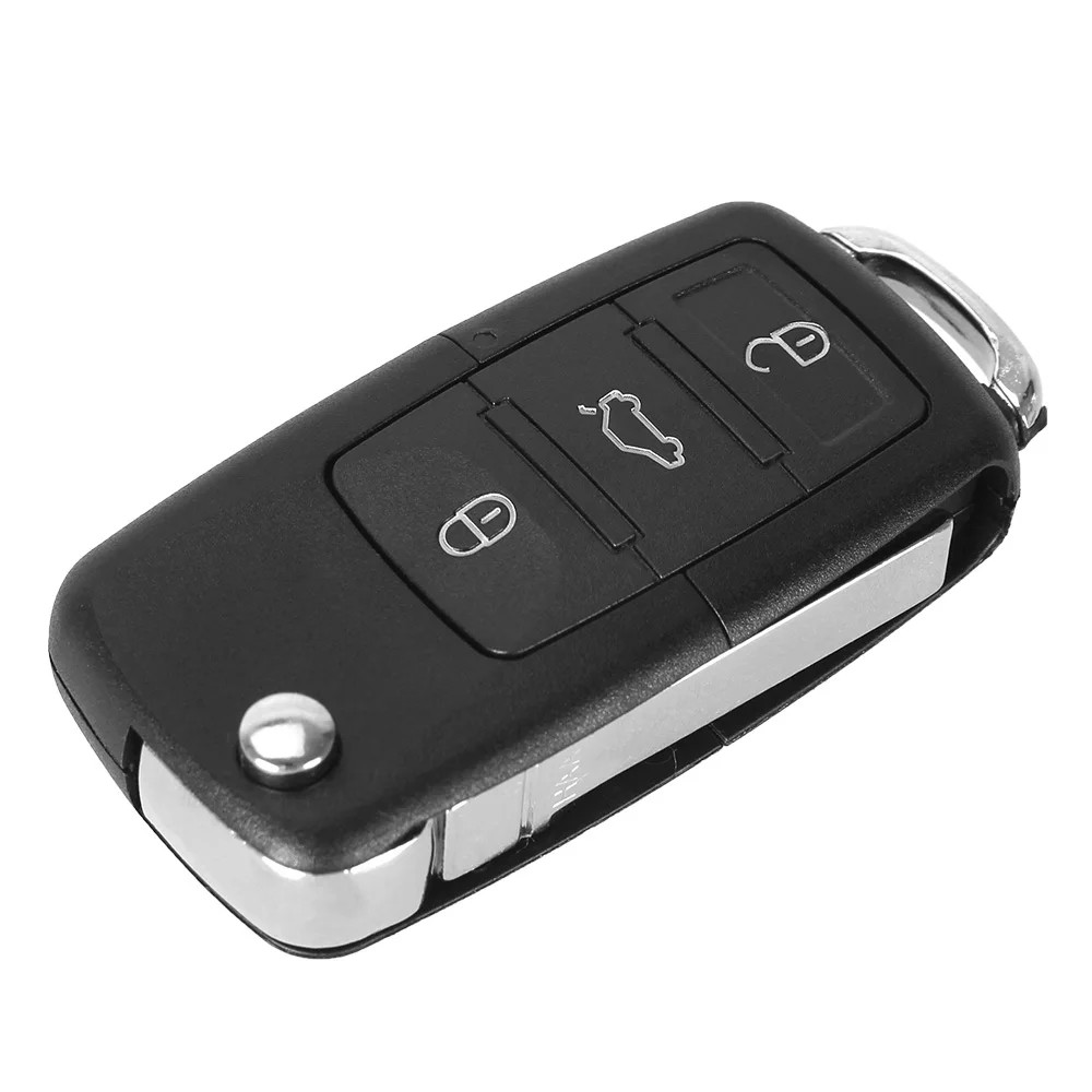 KEYYOU 20X Для VW Passat Polo Golf Touran Bora Ibiza Leon Octavia Fabia 3 кнопки складной Автомобильный Дистанционный флип-чехол для ключей Fob - Количество кнопок: 3 buttons