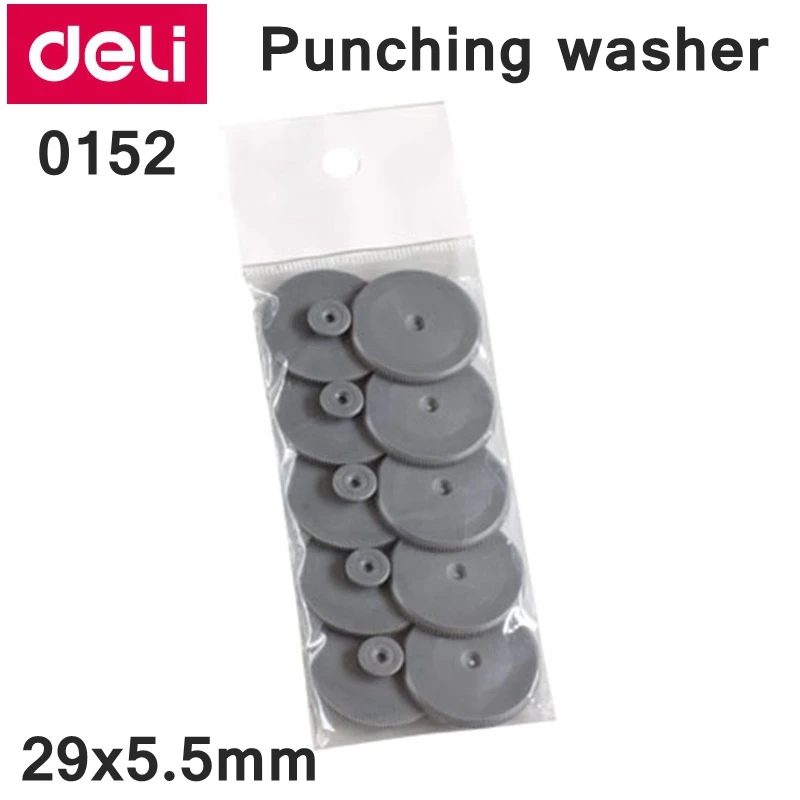

10PCS/LOT Deli 0152 Office punch machine punch washer 29x5.5mm punch whasher punch machine accessories