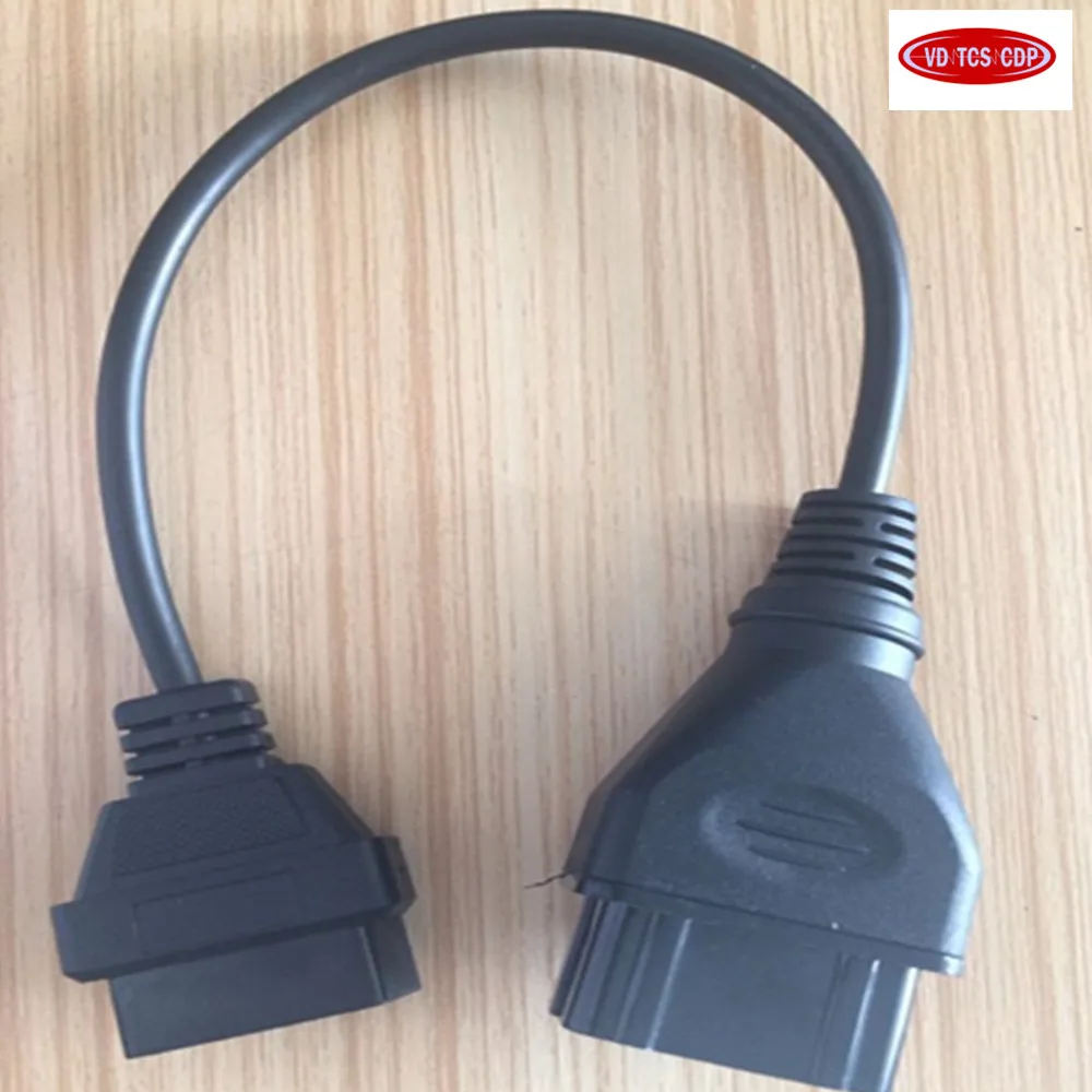 Кабель преобразователя качества A ++ газ 12 контактов штекер в OBD DLC 16 контактный