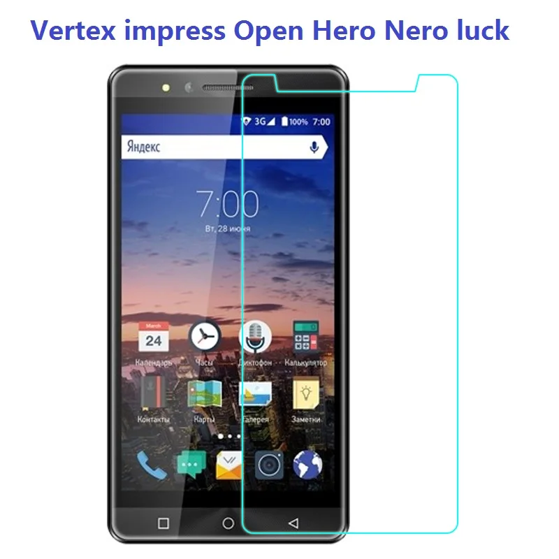 

For Vertex Impress Luck Tempered Glass Vertex impress Open Hero Nero Screen Protector Protective Glass Film for Vertex impress
