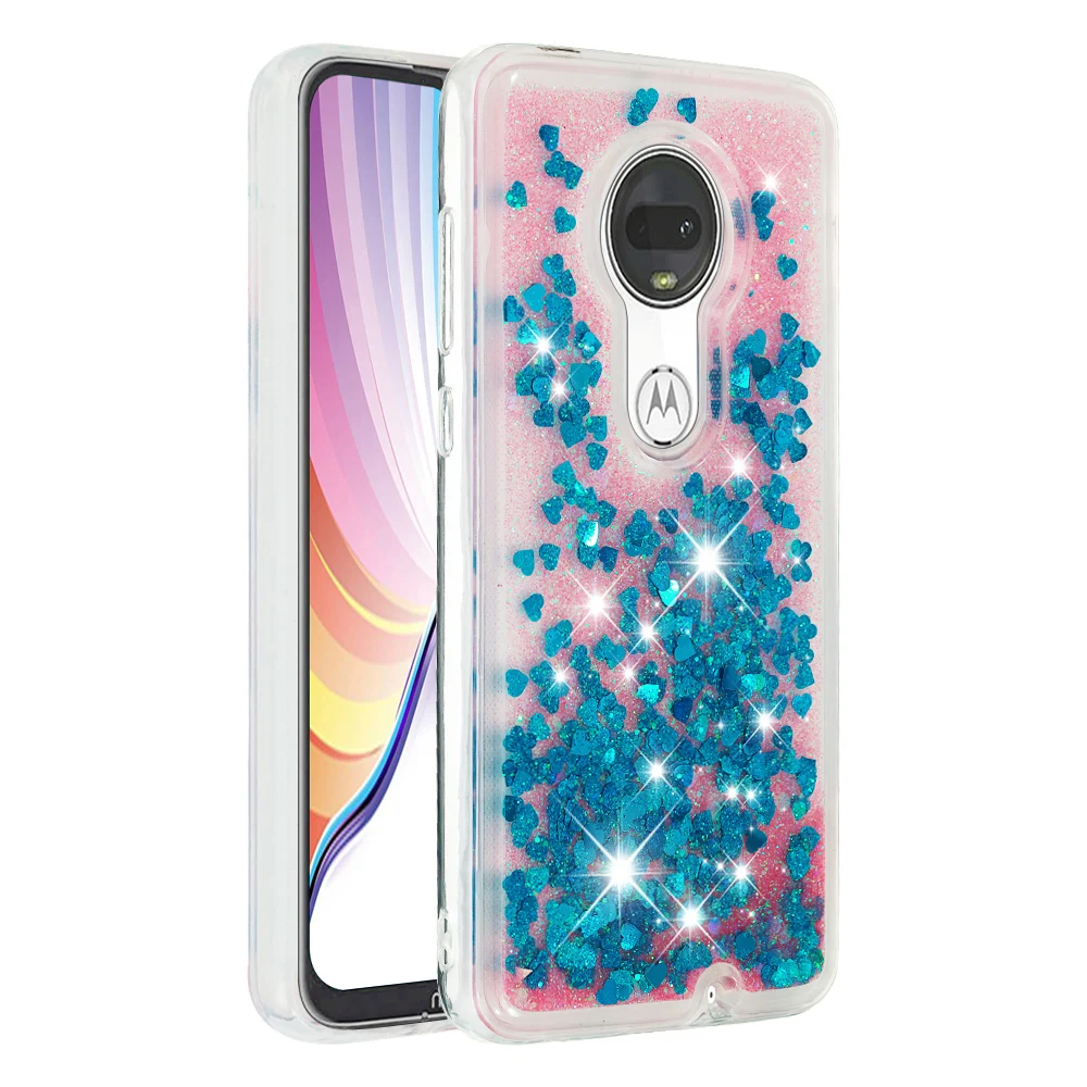 XCZJ Блестящий песок чехол для телефона Moto G7 плюс Мягкие силиконовые чехлы Сумки