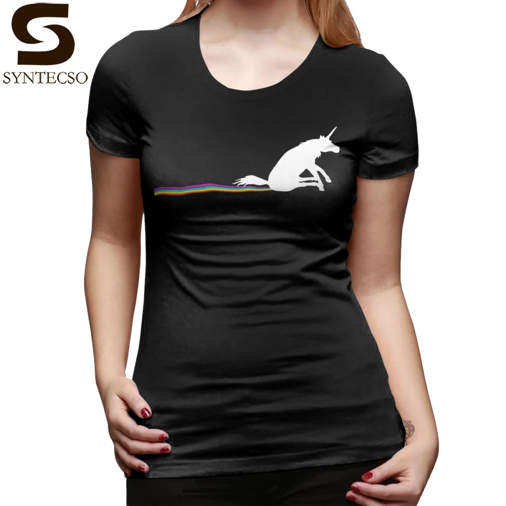 

Poop Unicorn T-Shirt GO SHIT SOME RAINBOWS T Shirt Street Fashion 100 Cotton Women tshirt O Neck Print Ladies Tee Shirt