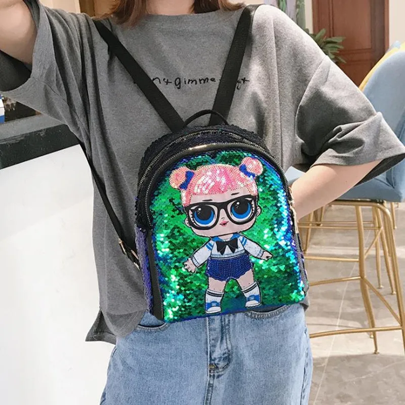 

Sequined Women Backpacks Glitter Large Girls Travel Shoulder Bags Fashion Brand School Bag female mochila Shine Backpack