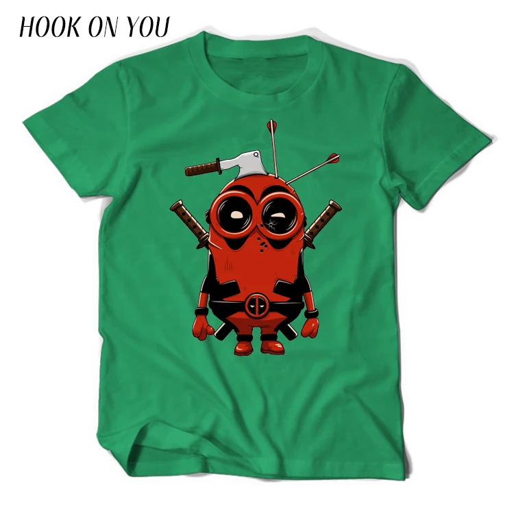 T Shirt Lucu Deadpool Minion 