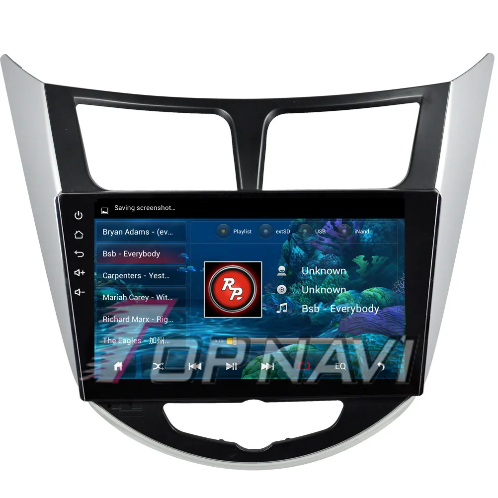 Perfect Topnavi 10.2" Quad Core Android 6.0 Car GPS Navigation for Hyundai Verna 2015 Autoradio Multimedia Audio Stereo,NO DVD In Dash 1