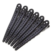 6Pcs/set Pro Salon Hair Styling Clips Mouth DIY Hold Section Hairstyle Clamps Grip Tension Spring Hairpins Care Styling Tools