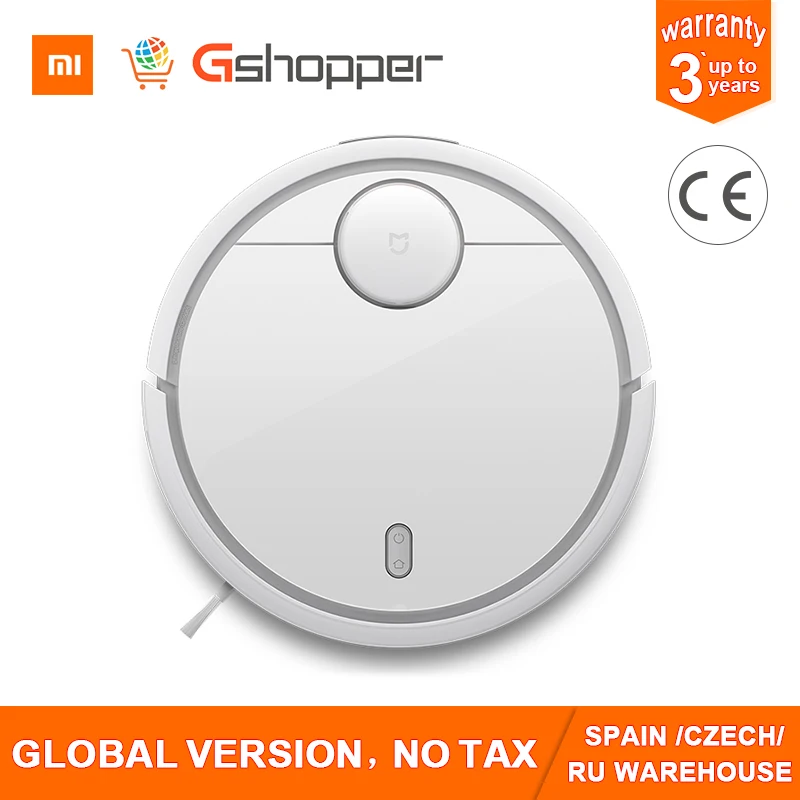 Global Version Original XIAOMI MI Robot Vacuum Cleaner MI Robotic Smart Planned Type App Control Auto Charge LDS Scan Mapping