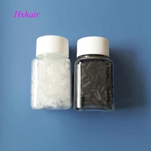 10000 шт простые Усадочные трубки/черные и прозрачные/инструменты для наращивания волос