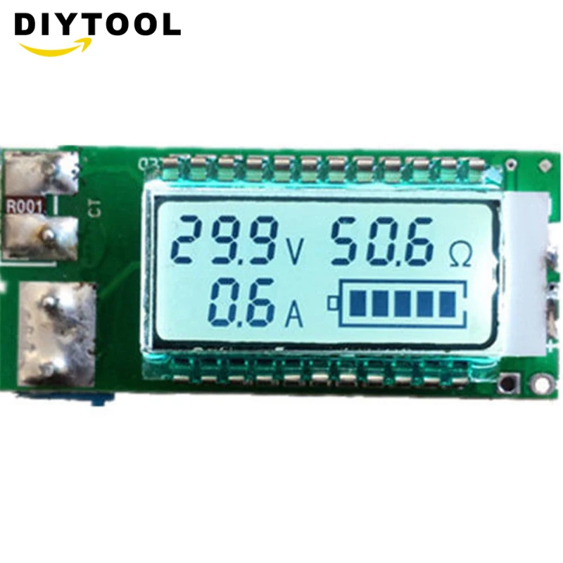 18650 26650 цифровой тестер литий-ионной батареи ЖК-измеритель напряжения/тока/емкости