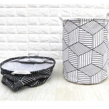 

NEW Laundry Basket Foldable Bag Cloth Organizer Laundry Bag Picnic Baskets Large Baskets Bags Print Organizer Laundry Hamper