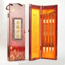 Роскошные 4 шт Китайская традиционная кисть для каллиграфии высокого качества большая средняя небольшая обычная для письма кисточки для письма