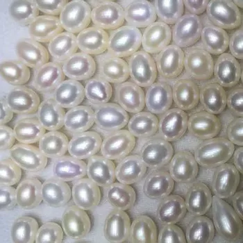 

Stunning lots loose pearl 9.5-10mm drop freshwater half drilled pearl