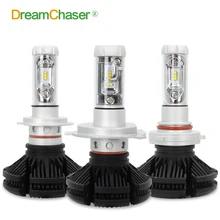 Dream Chaser Super Bright Car Headlights H7 LED HB3/9005 H8/H11 HB4/9006 H4 LED 50W 6000lm Auto Front Bulb Automobile Headlamp