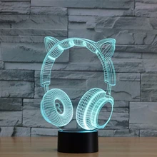 [Seven Neon], гарнитура, акрил, 7 цветов, настольная лампа, 3D лампа, новинка, светодиодный ночник, Миллениум, сокол, свет