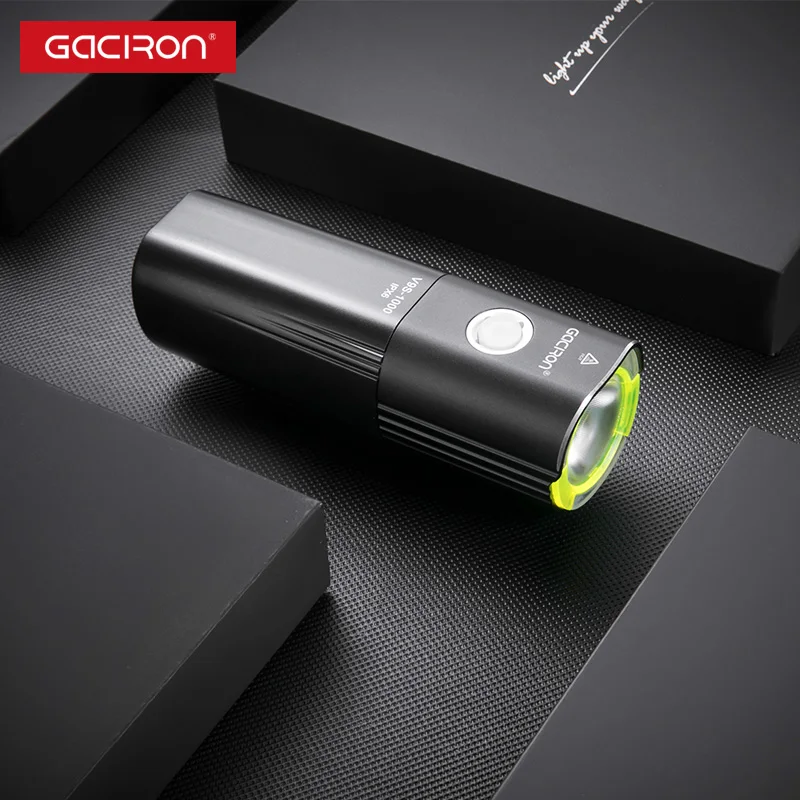 

GACIRON V9S led flashlight 1000lumen lanterna USB charge Torch Power Bank Torch Outdoor camping bicycle light accessories