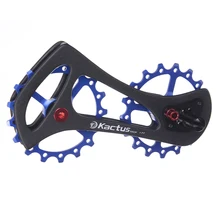 68g17T Carbon Fiber Ceramic Bearing Bicycle Rear Derailleur Jockey Wheel Cycling Pulley Wheel for Shimano6700/67706800/6870/9070